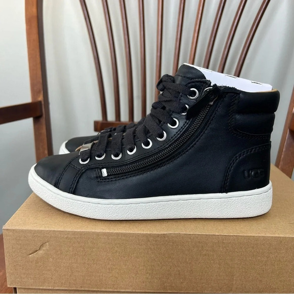 UGG Olive High Top Black Sneakers w/ Zipper NWB Retro Classic Supportive - Picture 10 of 14